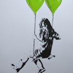 jps Girl On A Swing With Balloons green