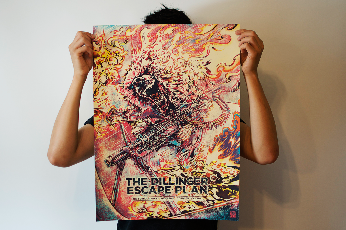THE DILLINGER ESCAPE PLAN GIANT WALL PRINT POSTER X2456 