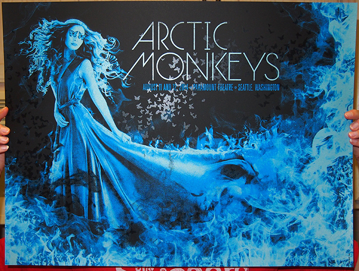 slater Arctic Monkeys - Seattle, WA 2014 blue