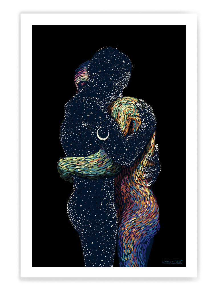JAMES EADS Giclee Print WE WILL TALK OF FLOWERS poster art sn/262 