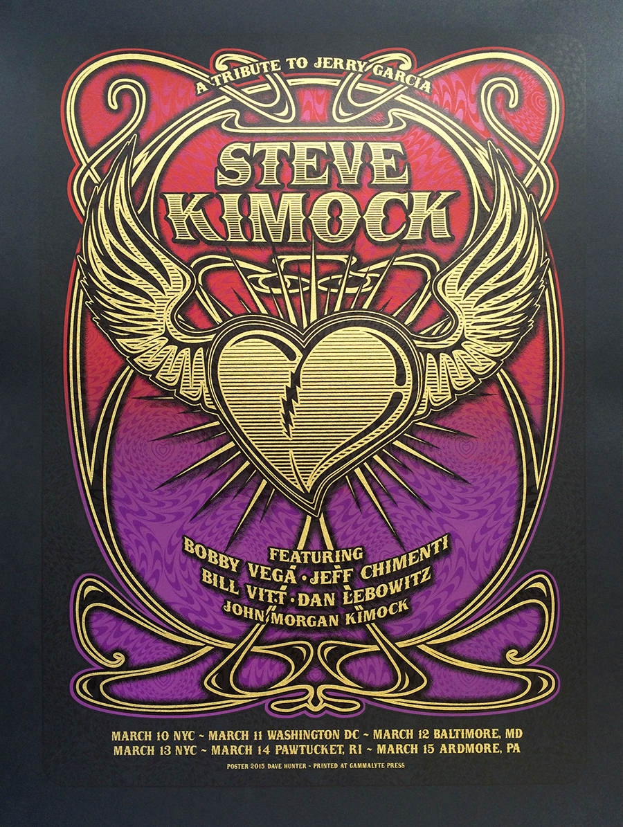 hunter Steve Kimock – Jerry Garcia Tribute Tour Poster 2015