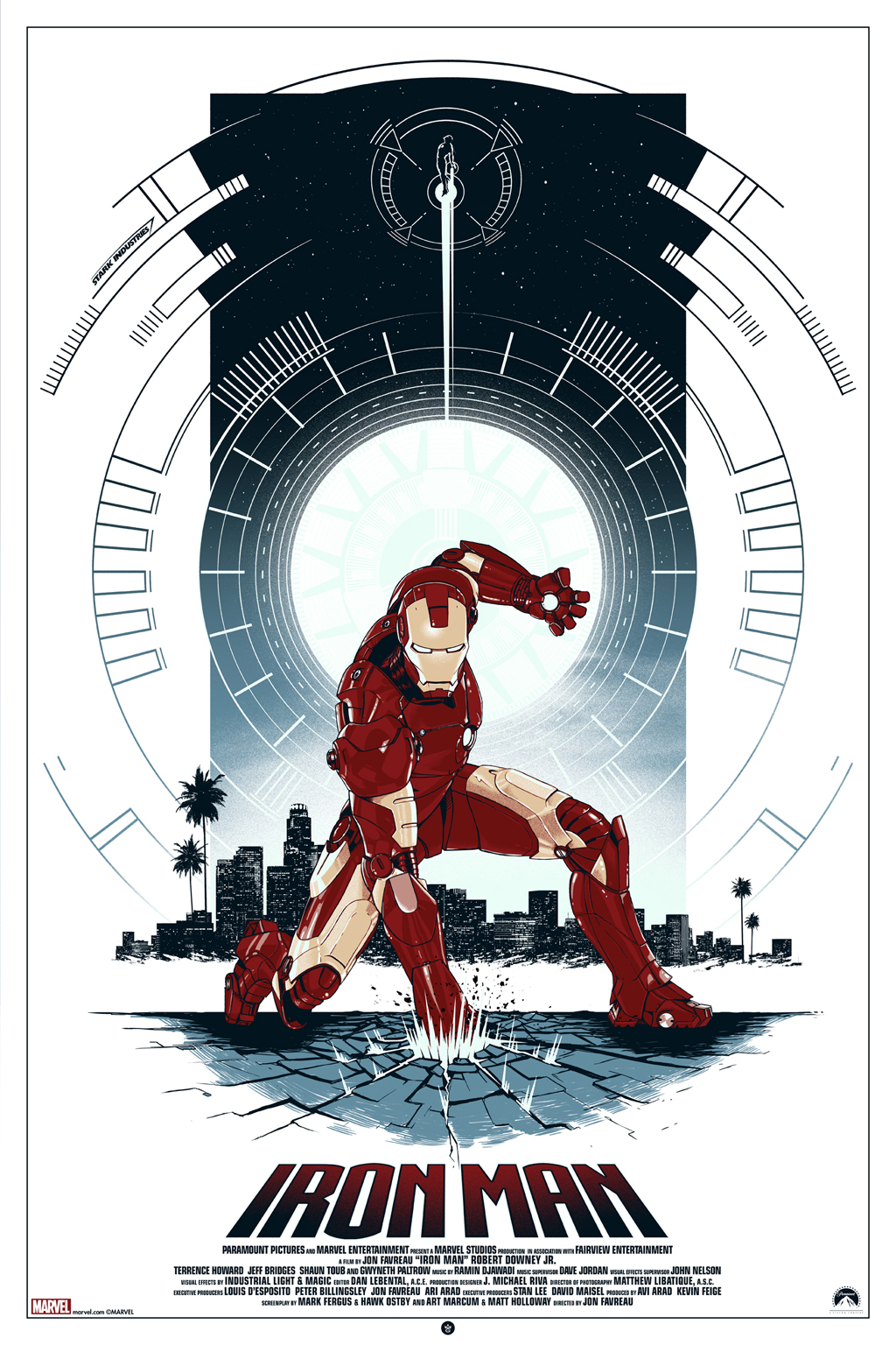 "Iron Man" by Matt Ferguson.  24" x 36" Screenprint w/ GID.  Ed of 300 N.  $50