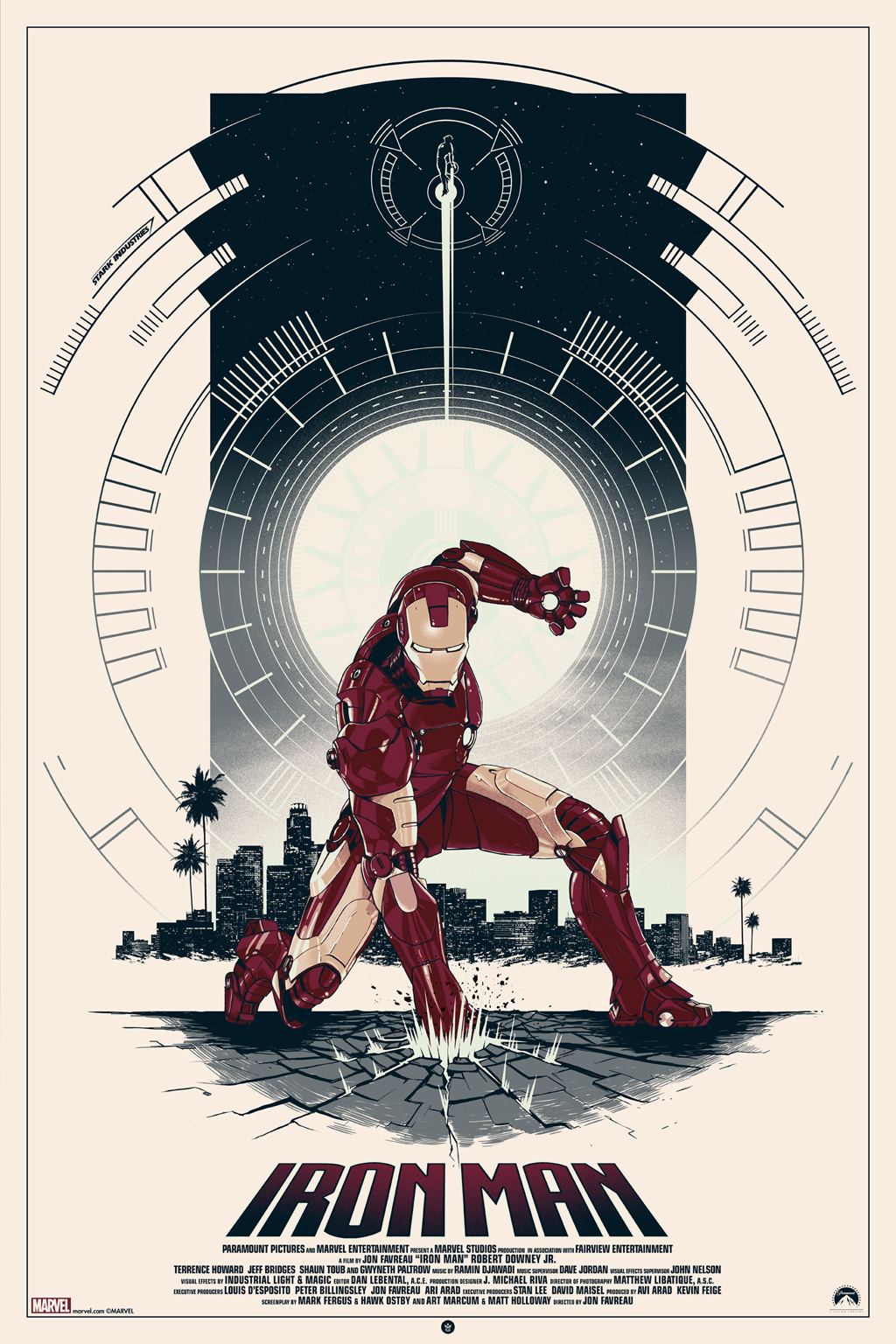 "Iron Man" by Matt Ferguson.  24" x 36" Screenprint w/ GID.  Ed of 175 N.  $70 (variant)