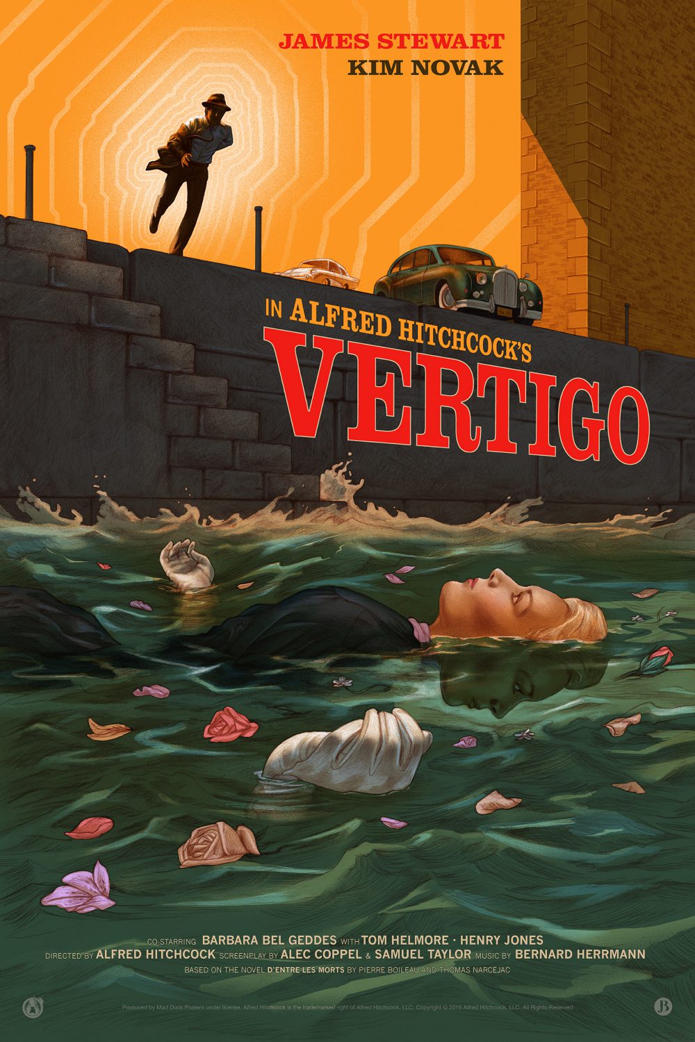 "Vertigo" by Jonathan Burton.  24" x 36" 10-color Screenprint.  Ed of 225.  $65