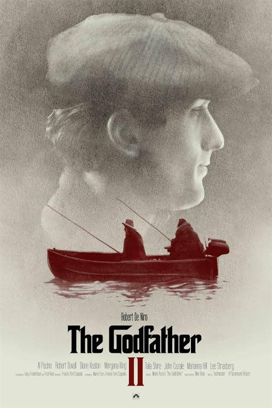 "The Godfather (Part 2)" by Greg Ruth.  24" x 36" Screenprint.  Ed of 94 N.  £75 each : £200 set