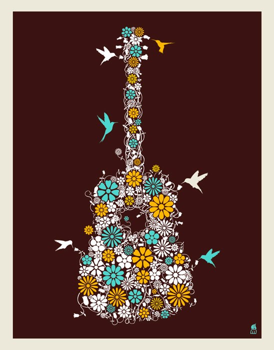 “Flower Guitar” by Methane Studios | 411posters